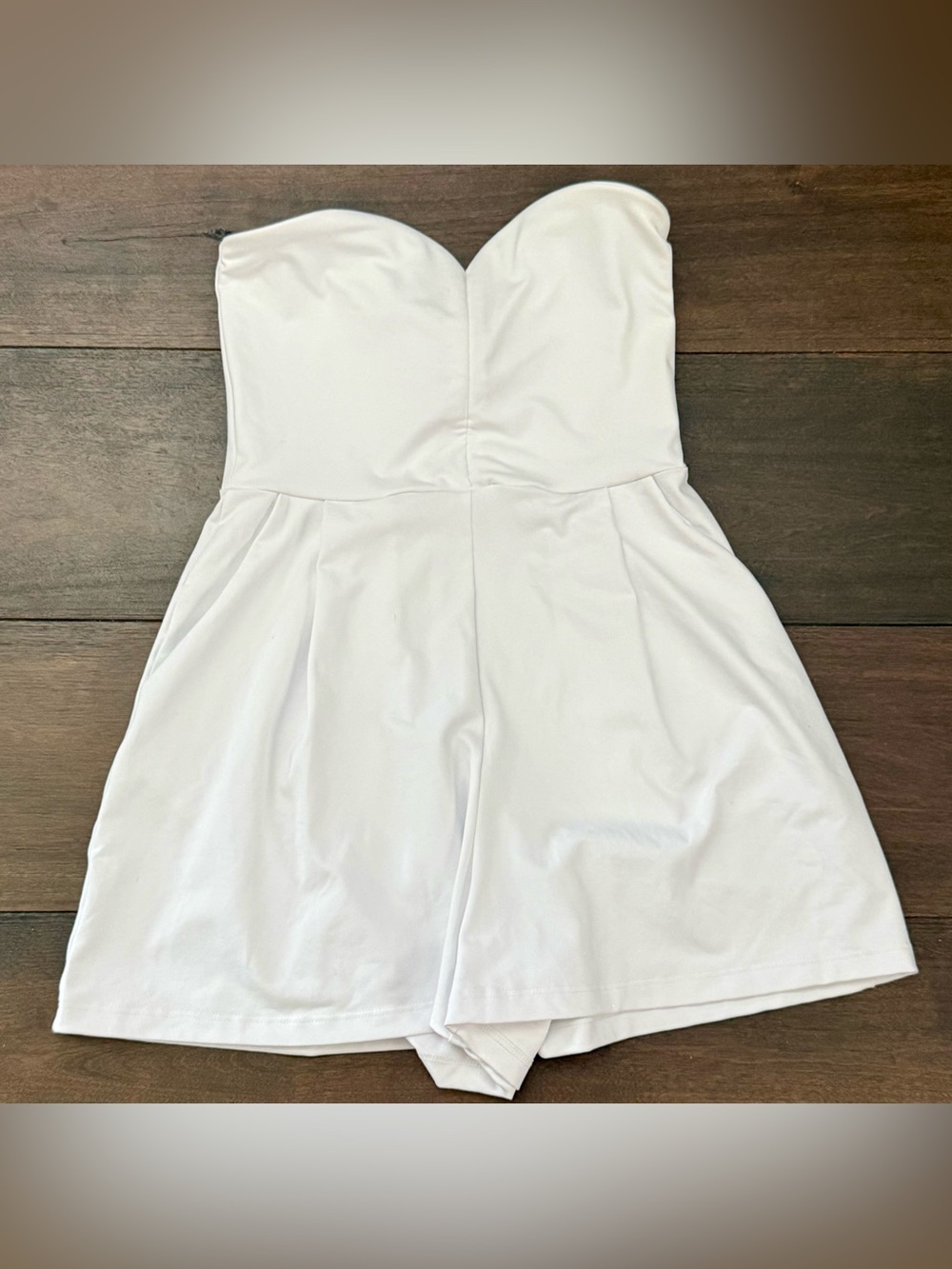 Susana Monaco White Strapless Romper XS | NWT - Picture 2 of 6